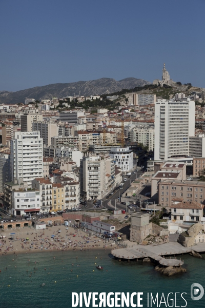 Vue aerienne de Marseille