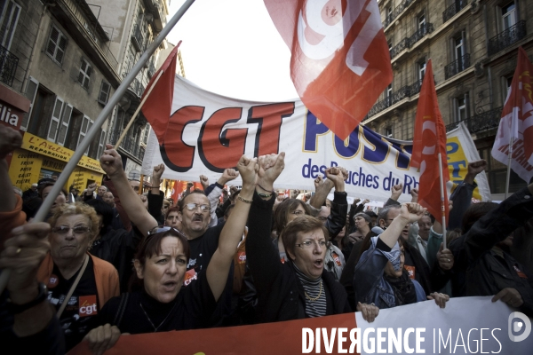 8eme Manif contre le vote des retraites à Marseille
