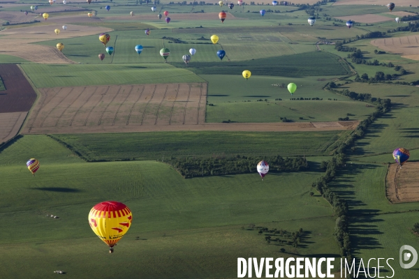 Vue aerienne Lorraine Mondial Air Ballons