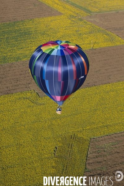 Vue aerienne Lorraine Mondial Air Ballons