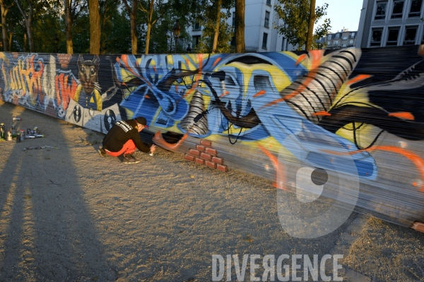 Graffitis sur cellophane