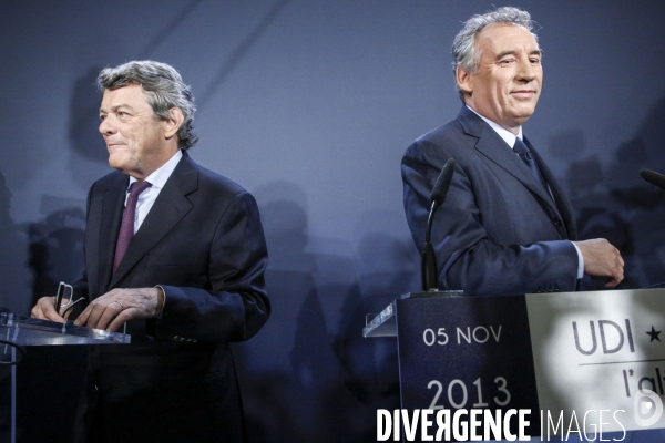 François Bayrou et Jean-Louis Borloo: conférence de presse