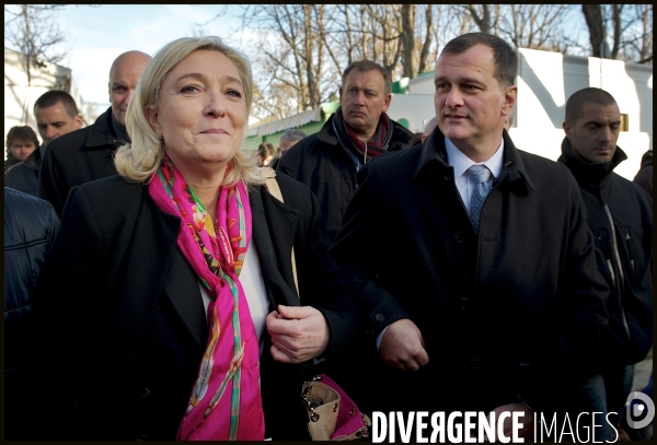 Marine Le Pen avec Louis Aliot