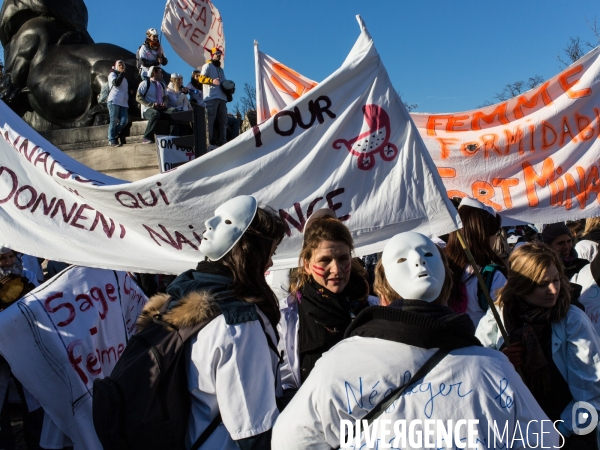 Manifestation des sages-femmes, Paris