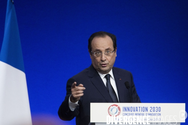 Francois Hollande, lancement du Concours mondial d innovation.