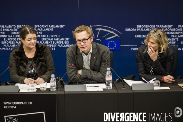 Mobilisation du Parlement europeen pour les journalistes - otages en Syrie