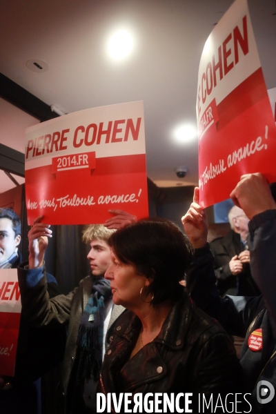 Pierre Cohen en campagne pour les élections municipales