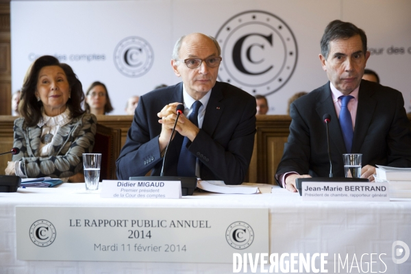 Didier MIGAUD présente le rapport public annuel 2014 de la Cour des Comptes