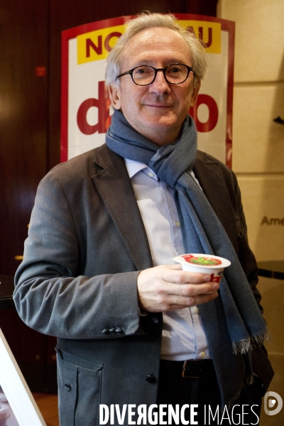 Portrait de Franck RIBOUD à l occasion de la présentation des résultats annuels 2013 du groupe DANONE