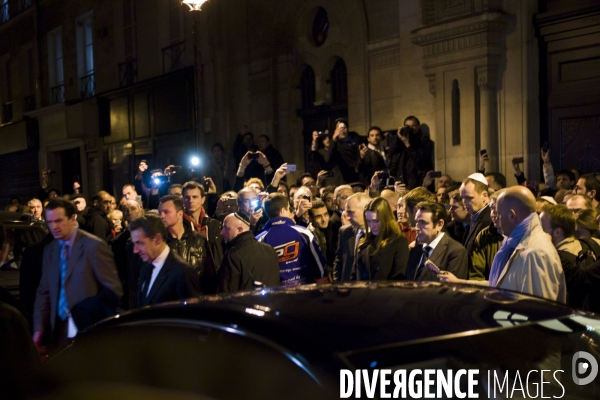 Paris  : N. Sarkozy a la Synagogue Nazareth
