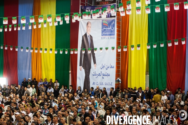 Elections algériennes 2014 / Dernier meeting d Ali Benfils à Rouiba
