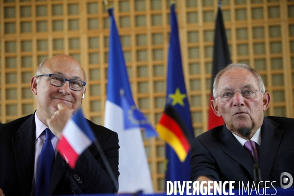 Conférence de Presse de michel SAPIN et Wolfgang SCHAUBLE, Ministres des Finances de France et d Allemegne