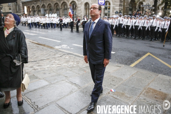 Hollande commémore la libération de Paris à la Préfecture de police