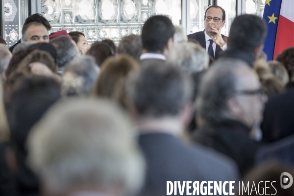 François Hollande à l Institut du monde arabe