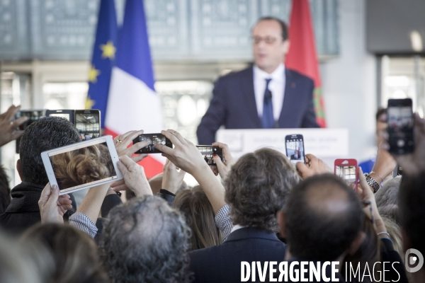 François Hollande à l Institut du monde arabe