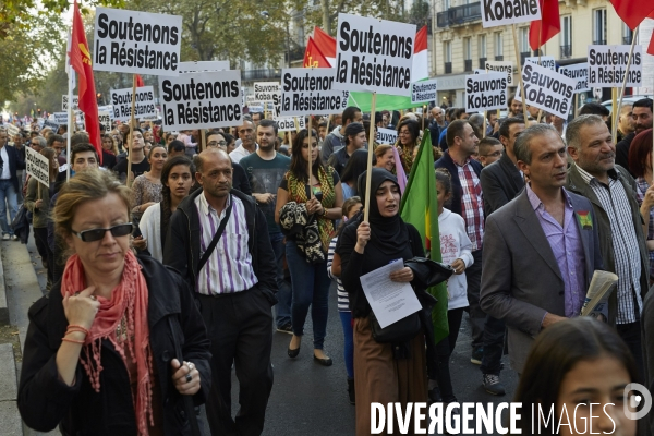 Sauvons Kobané  : manifestation à Paris en solidarité