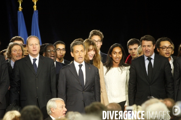 Meeting de Nicolas SARKOZY à la Porte de Versailles pour la presidence de l UMP