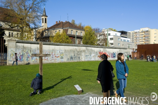 Berlin celebre les 25 ans de la chute du Mur.Le mauerpark