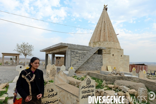The Temple of Sheikh Zewa Name Sivan, the third most important temple of Yazidi religion. Le Temple de Cheikh Zewa Nom Sivan, le troisième plus important temple de la religion yézidie.
