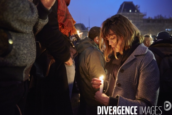 Hommage à Charlie Hebdo Place de la république Paris