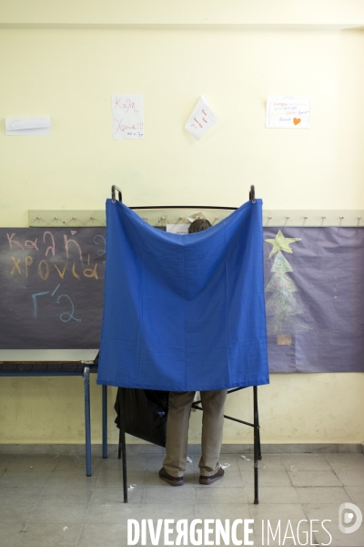 Athènes / Grèce / jour d élection le 25 janvier 2015