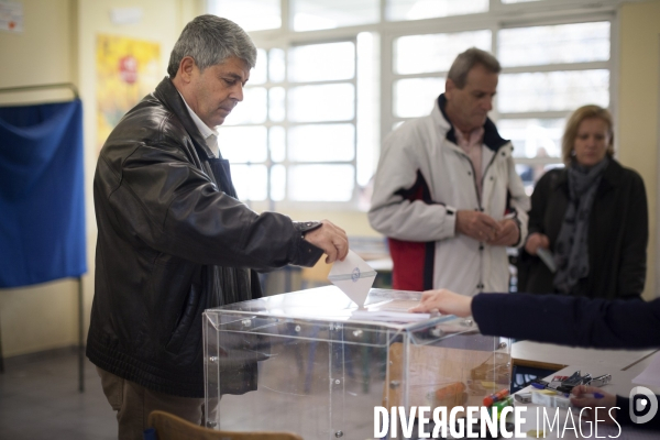 Athènes / Grèce / jour d élection le 25 janvier 2015