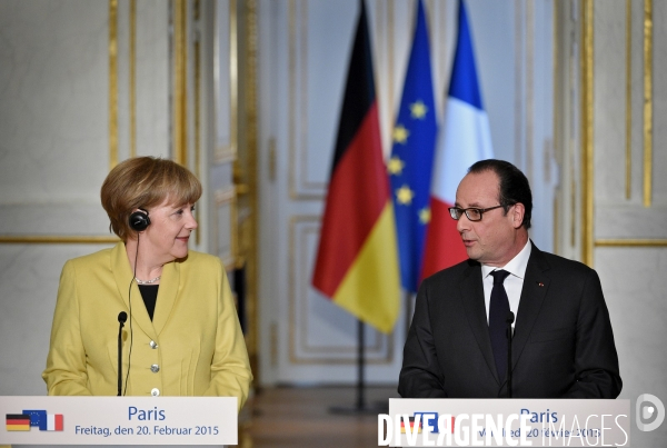 François Hollande reçoit Angela Merkel