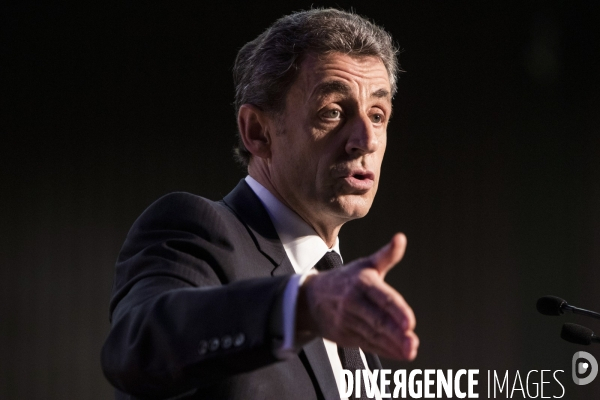 Dernier meeting de Nicolas Sarkozy avant le premier tour des élections départementales de mars 2015.