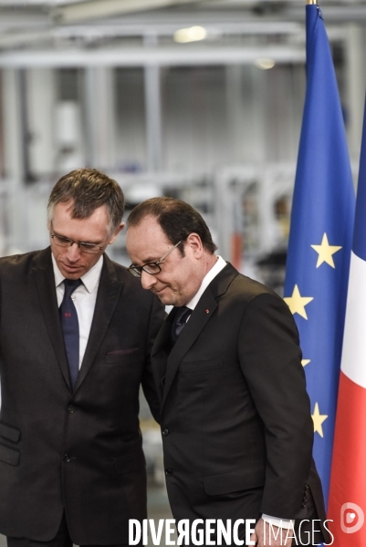 Francois Hollande chez PSA - Tremery