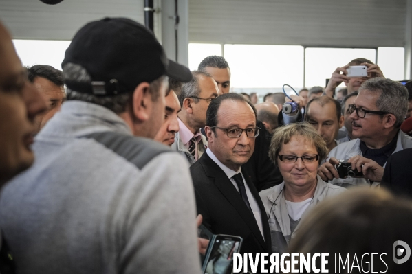 Francois Hollande chez PSA - Tremery