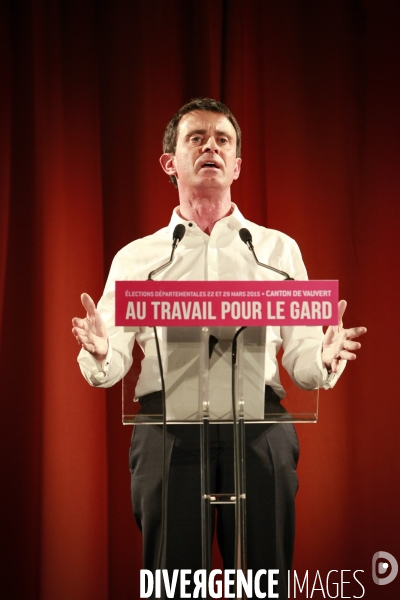Manuel Valls Départementales 2015 Gard Vauvert