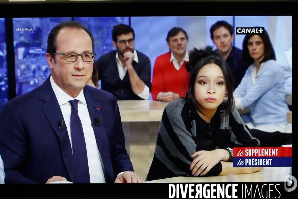 François Hollande, president, Supplement Canal +