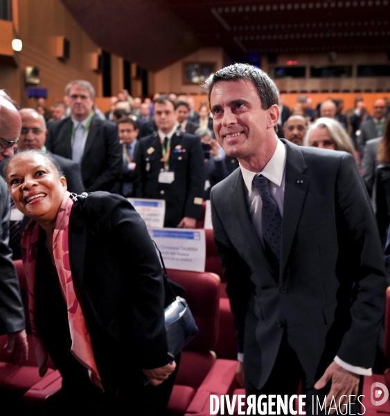 Christiane Taubira avec Manuel Valls