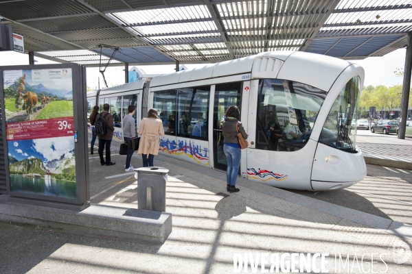 Tram ,metro et rhone express a lyon