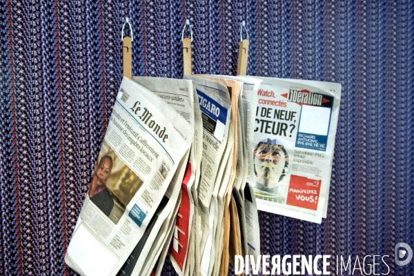 Illustration Mai 2015. Le Monde, le Figaro, Libe