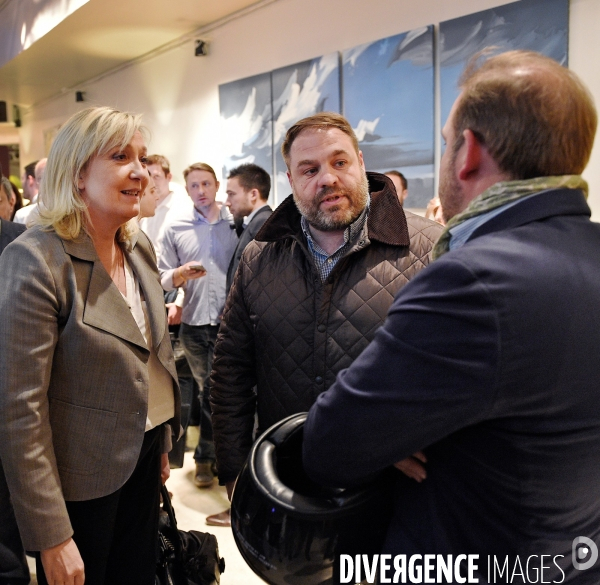 Marine Le Pen avec Axel Loustau
