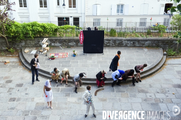 Illustration Juillet 2015.Representation au Theatre en plein air de Montmartre