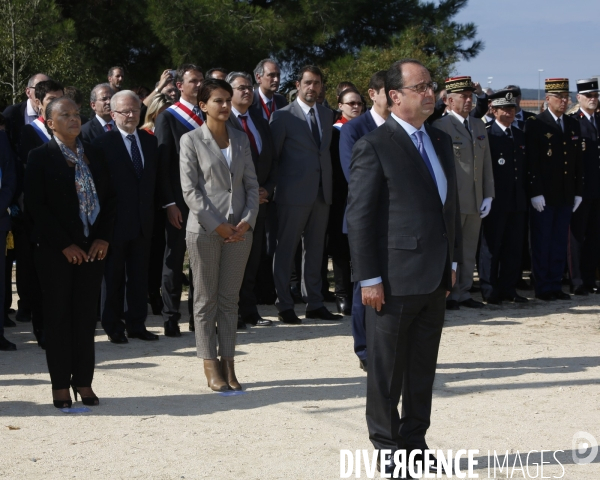 Francois Hollande au Camps des Millles