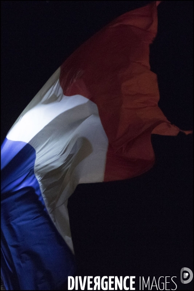 Illustration drapeaux en berne au Palais de l Elysée après les attentats du 13 novembre
