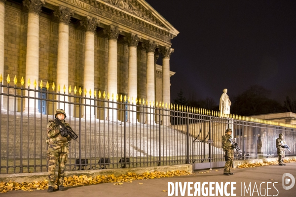 Elysée et Assemblée nationale, 13 novembre 2015, nuit des attentats à Paris