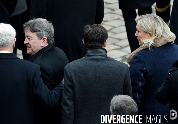 Jean Luc Melenchon avec Marine Le Pen