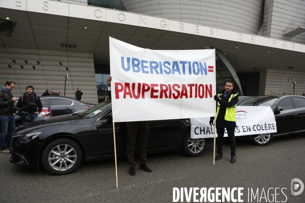 Manifestation des chauffeurs de VTC contre UBER