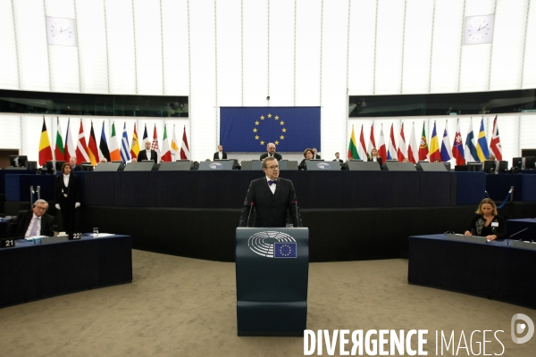 L hémicycle du Parlement européen de Strasbourg