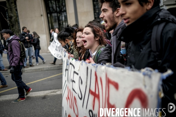 Lyon : Manifestation contre la loi travail.