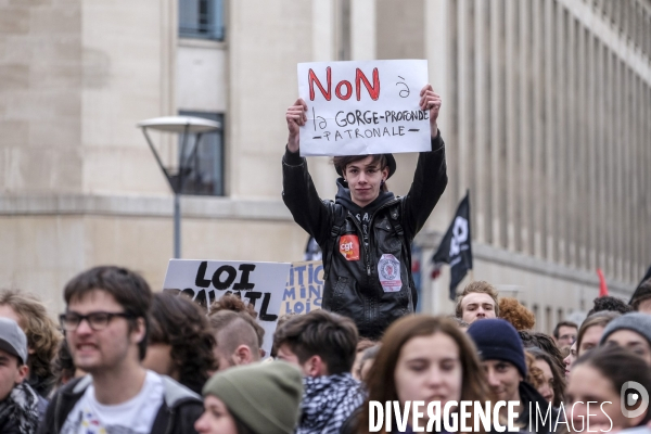 Lyon : Manifestation contre la loi travail.