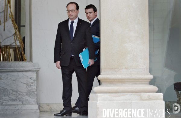 François Hollande avec Manuel Valls
