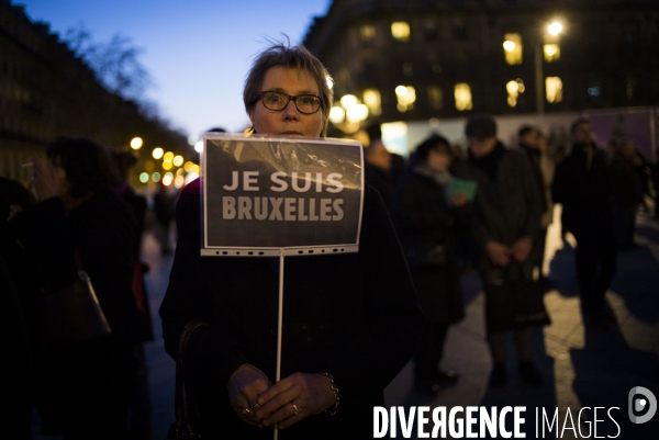 Hommage aux victimes de Bruxelles