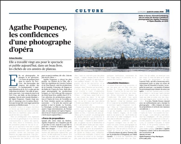 Interview - sortie du livre Opéra(s) - Le Figaro