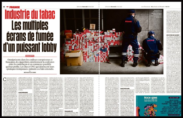 Industrie du Tabac dans Libération.©AGuilhot