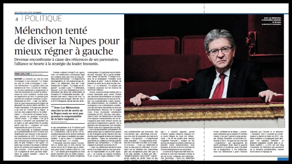 Mélenchon dans Le Figaro ©AGuilhot